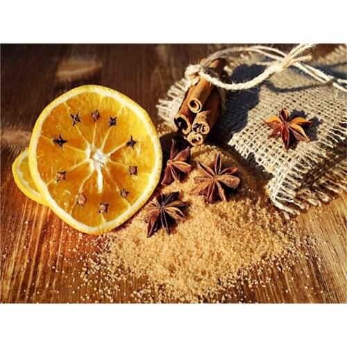 Lemon Fruits DIY Embroidery 11CT Cross Stitch Kits Craft Needlework Set Cotton Thread Printed Canvas Home Decoration Design