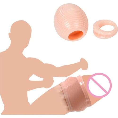 2pcs Penis Ring Repair Ring Circumcision Complex Ring Male Foreskin Correction Ring Penis Male Chastity Device Sex Toys