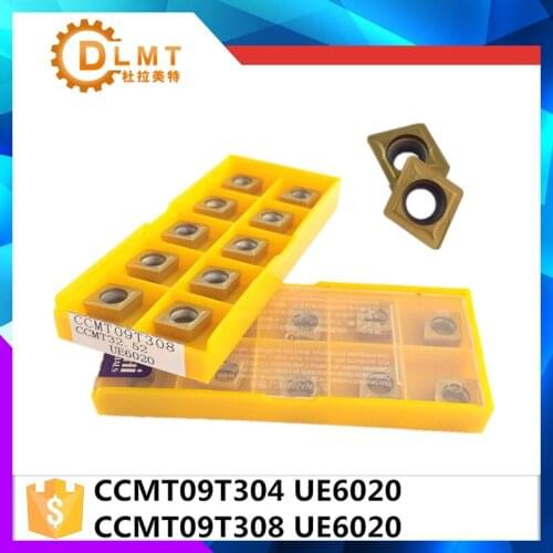 20pcs CCMT09T308 UE6020 CCMT09T304 UE6020 Internal Turning Tools Carbide inserts Cutting Tool CNC Tools Lathe tools Lathe cutter