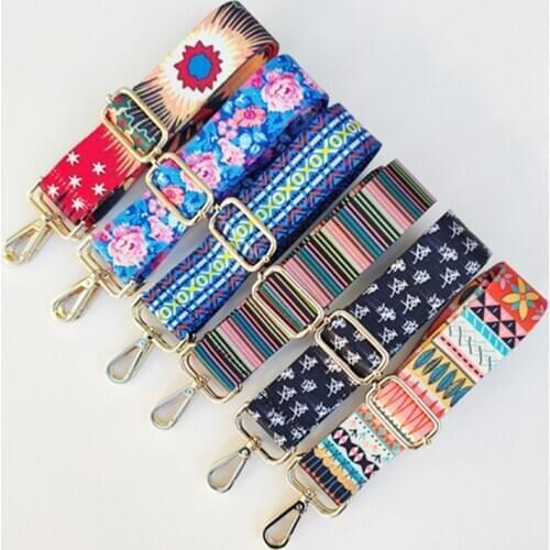 Nylon/Cotton Bag Strap Women Colorful Straps for Crossbody Messenger Shoulder Bag Accessories Adjustable Bag Belts Straps