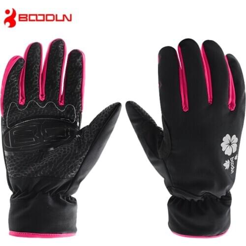 NEW Winter Long Finger Thicken Warm Cycling Gloves For Bicycle Mittens Women Tactical Windproof Snowboard Mitts Mtb Bike Luva