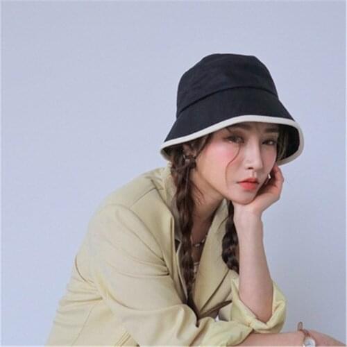 Wrap-around fisherman hat woman summer version of simple hundred-match face sun block large-brimmed hat student Sun Hat WS-2904