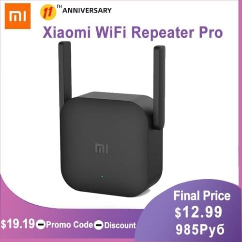 Original Xiaomi WiFi Repeater Pro 300M WiFi Amplifier 2.4G Wifi Signal Extender Roteador APP Control Wifi Extender Amplificador