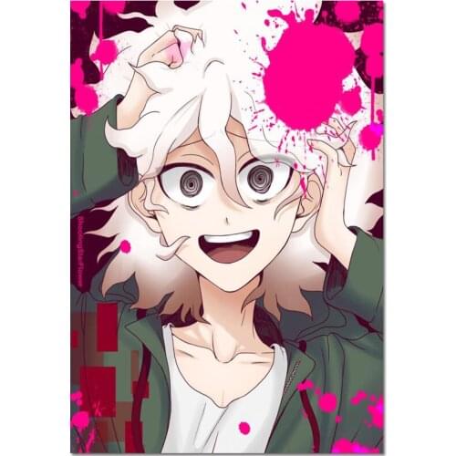 Danganronpa Nagito Komaeda Style Posters Wall Art Decor Picture Modern Home Room Decoration High Quality Canvas Painting 27x40cm