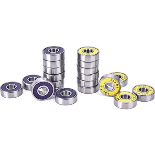 10Pcs/set Red ABEC 9 Stainless Steel Bearings High Performance Roller Skate Scooter Skateboard Wheel