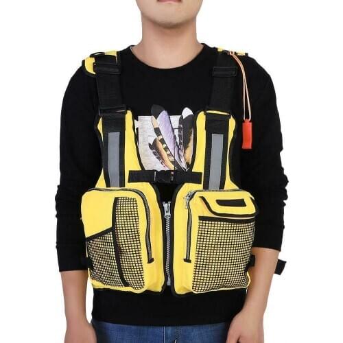 Adjustable Life Vest Adult Kayak Rafting Canoe Boating Swimming Buoyancy Life Jacket Vest for Swimming Boating Ski Drifting