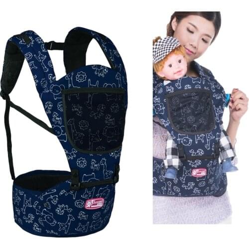 6-in-1 Baby Carrier With Hip Seat Shoulder Waist Stool Baby Carrier Adjustable Backpack Front Facing Holder For 0-36Month Infant