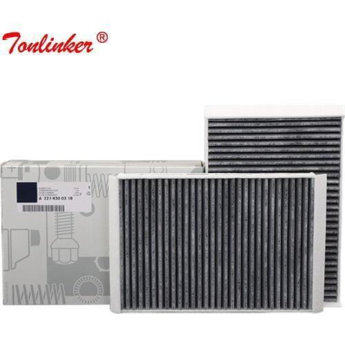 Cabin Filter A2218300038 2 Pcs For Mercedes Benz S-CLASS W221 S 250 280 300 320 350 400 450 500 600 S63 S65 AMG 2006-2013 Model