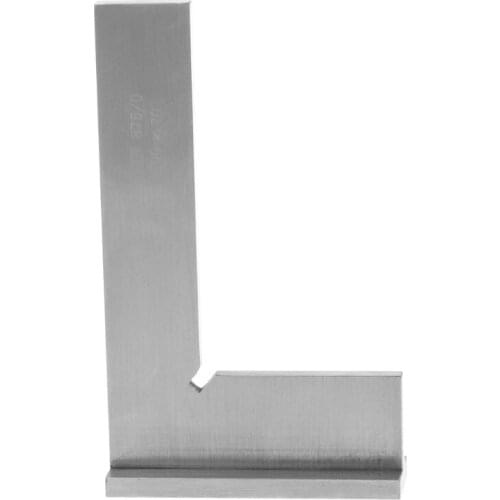 100*70mm Machinist Try Square DIN 875 / 0 grade 90° Flat Edge Square with Base