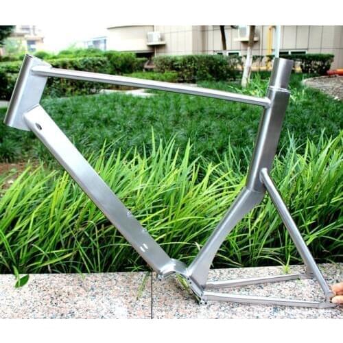 Titanium bike frame with Pinion Titanium bike frame with Bafang G510 gear box