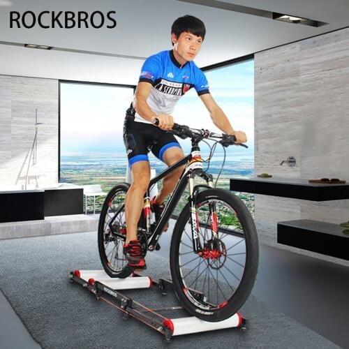Bicycle Trainer Roller Cycling Training Tool MTB Road Bike Exercise Fitness Station Riding Trainer Tool Station 3 Stage Folding