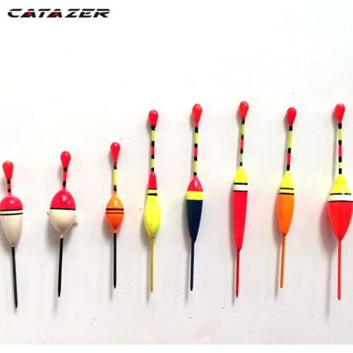 10Pcs/Lot Fishing Floats Set Buoy Bobber Fishing Light Stick Floats Fluctuate Mix Size Color Float Buoy for Fishing Accessories