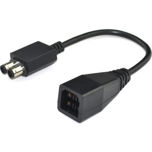 10PCS New high quality 2-port AC Power Supply Adapter Transfer Connectors Adaptor Converter Cable for XBOX360 to Xbox 360 Slim