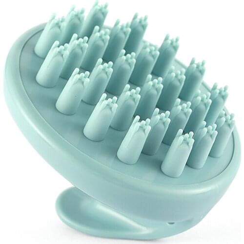2pcs Head Massage Brush Silicone Scalp Shampoo Massage Brush Washing Comb Shower Head Hair Mini Head Meridian Massage Wide Tooth