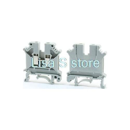 28-10AWG Wire Range Side Entry Screw Terminal Block Connector UK5N 2 Pcs