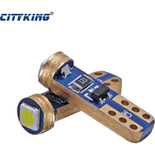 500 x Universal Led T5 W3W 3030 SMD t5 1led canbus Wedge Instrument Panel Speedometer Tacho Gauge Cluster Lamp Dash LED Bulb