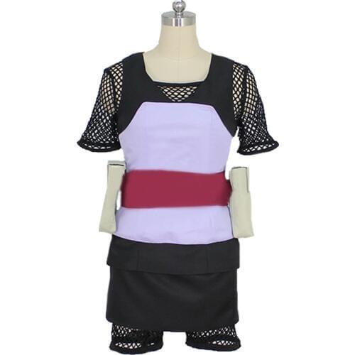 NARUTO anime cosplay Temari costume halloween womens costumes with hair accessory and gloves