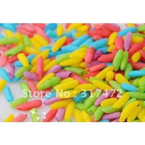 Freeshipping!! Colorful Rice for Vial Pendant Rice Name Art DIY Jewelry Findings