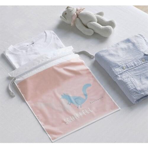 PEVA Waterproof Shoes Bag Pouch Storage Travel Bag Portable Tote Drawstring Bag Organizer Cover Laundry Organizador with Rope