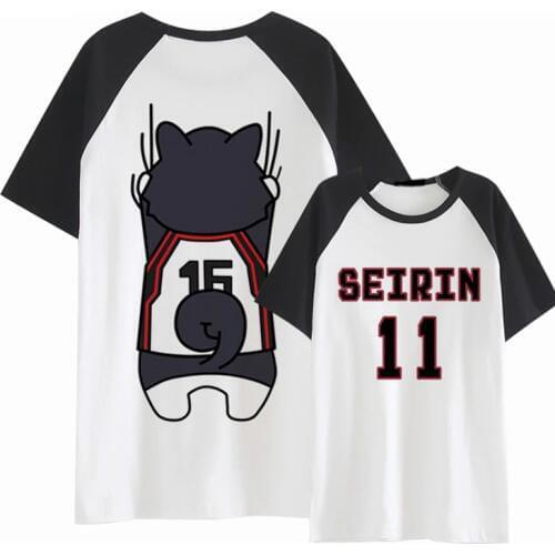 Kuroko no Basket T-Shirt Anime Kuroko No Basuke Seirin 11 Cosplay T Shirt Fashion Men Women Short Sleeve Cotton Tees
