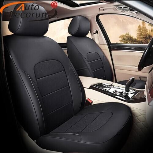 AutoDecorun Perforated Genuine Leather Seat Covers for TOYOTA VENZA Seat Cover Cowhide Car Seats Protector Accessories 2009-2015
