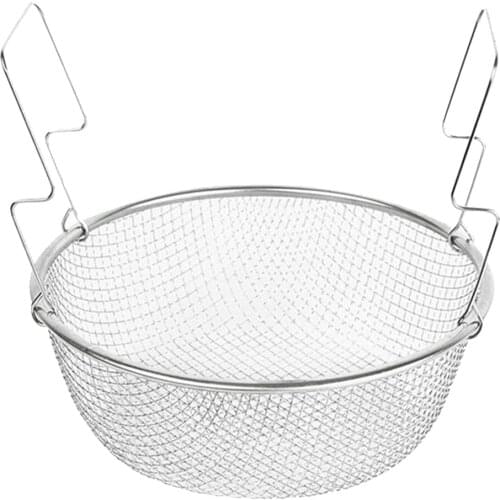 French fries basket stainless steel food strainer strainer round mesh cookware