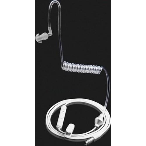 Ear Hook single earphone Anti Headphone Radiation Air Spring Duct Earhook headset with mic for iphone sansung all phone