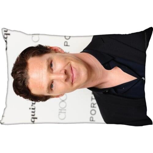 Custom Pillowcase Benedict Cumberbatch rectangle Zipper Pillow Throw Pillow Case Cover 45x35cm(One Side) Printed