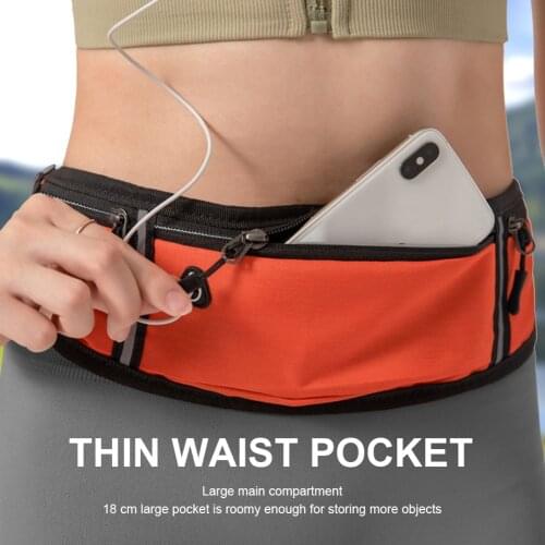 Professional Running Waist Bag Sports Belt Pouch Mobile Phone Case Men Women Hidden Pouch Gym SportsBags Running Belt Waist Pack