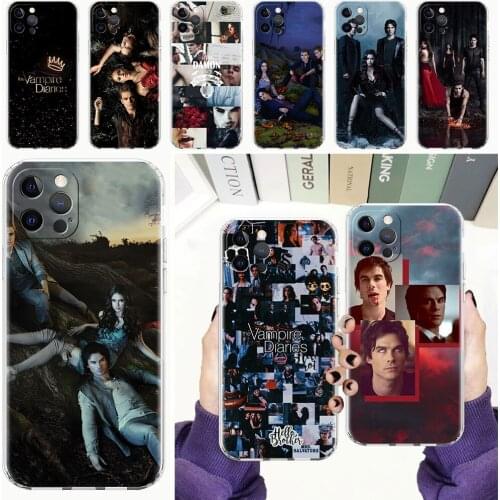 The Vampire Diaries Clear Phone Case For Apple iPhone 11 12 Pro Max 7 8 Plus XR SE 2020 X XS 6 6S 5 5S Shockproof Soft Cover Cas