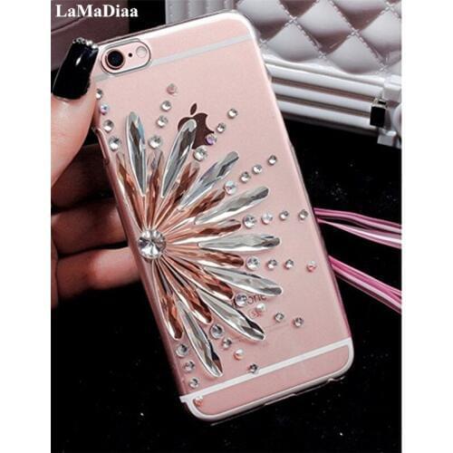 LaMaDiaa Luxury Crystal Diamond Soft TPU Transparent Case Cover For iphone X XR XS MAX 5 6 6S 7 8 Plus 11 12 Pro MAX Bling Case