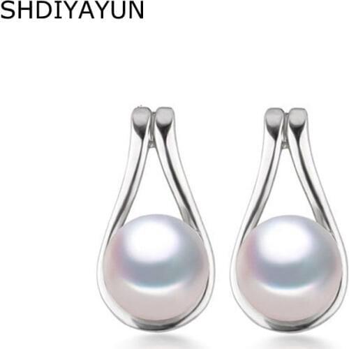 SHDIYAYUN Women's Silver Earrings