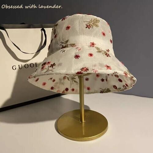 Obsessed with lavender.summer breathable thin personality fashion korean japanese fisherman hat basin hat sun hat sun hat