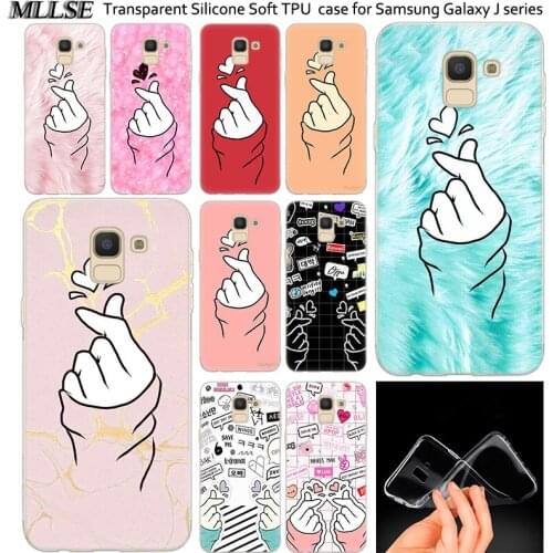 Love on the finger kpop heart Silicone Case For Samsung Galaxy J2Pro J4 J6 J8 2018 J3 J5 J7 2016 2017EU Prime CORE Plus Fashion