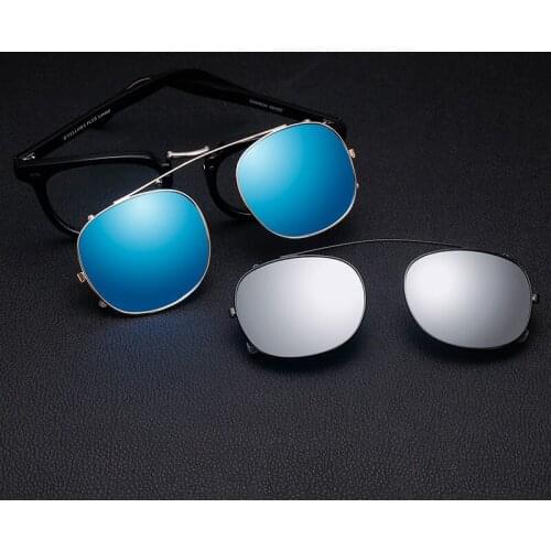 Johnny Depp Sunglasses Men Clip On Polarized Lens Women Top Quality Acetate Glasses Frame Brand Vintage Lemtosh Eyeglasses