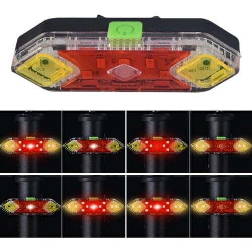 LED Bicycle Light Waterproof Rear Tail Light USB Rechargeable Bike Cycling Portable Safety Warning Light Cycling LED Flashlight
