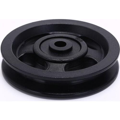 50mm/90mm/100mm DiameterUniversal External Wearproof Nylon Bearing Pulley Wheel Cable Gym Fitness Equipment Part Color Randomly