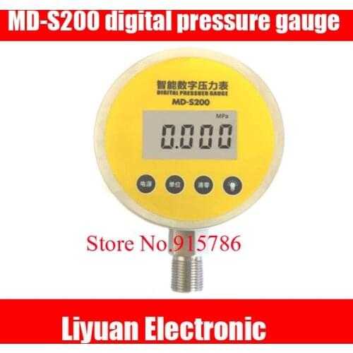 All stainless steel high precision digital pressure gauge / MD-S200 digital pressure gauge with peak recording