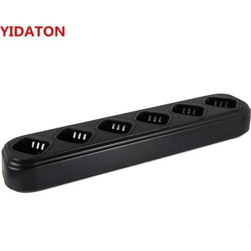 YIDATON Six-way Charger Single-Row Rapid Charger for Motorola CP040 EP450 CP380/200 GP3688/3188 Walkie Talkie Hf Transceiver