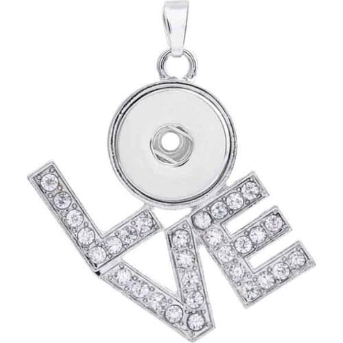 LOVE Retro 208 Vintage Sweater Chain Ginger Snap Button Jewelry Pendant Necklace Charm jewelry For Women Fit 18mm Button