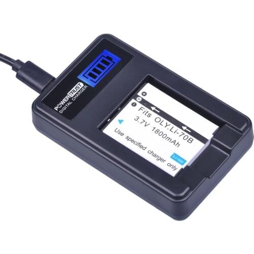 1Pcs LI-70B Li-70B Li 70B Batteries and LCD USB Charger for Olympus VG110 VG120 VG-160 X-940 D-715 FE-4020 FE-4040 VG-140 VR-130