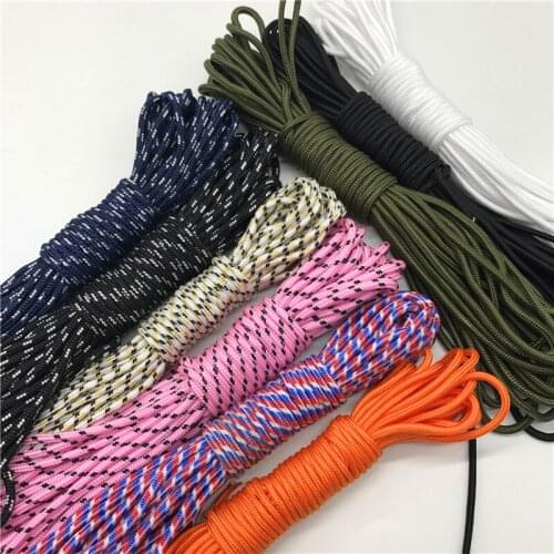 10Yards/Lot 3mm Solid Parachute Cord Lanyard Rope Mil Spec Type One Strand Climbing Camping Survival Equipment Paracord