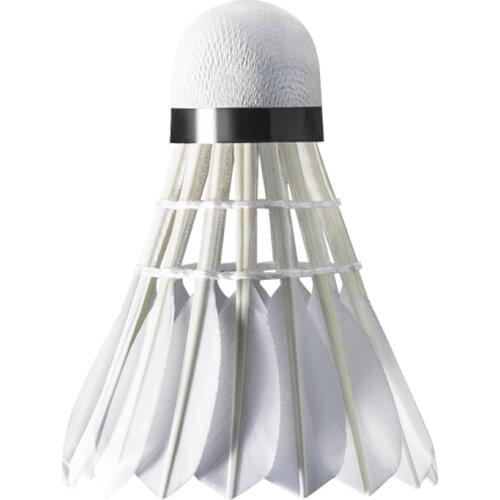 12Pcs/Lot Durable Badminton Table fiber Cork Ball Head Training Family Outdoor Sport Entertainment Match Stability Shuttlecock