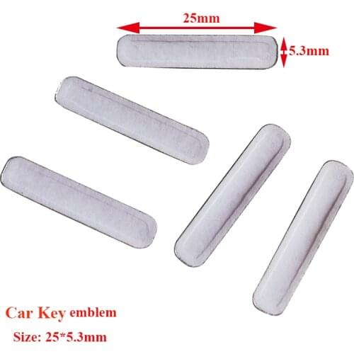 25X5mm Car Key logo badgae sticker metal FOB car key emblem