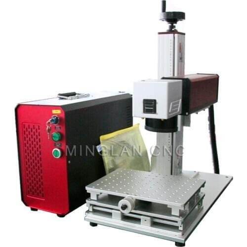 30W separated fiber laser nameplate Marking machine 20w 30w 50w Fiber laser metal laser engraving machine suitable for stainless