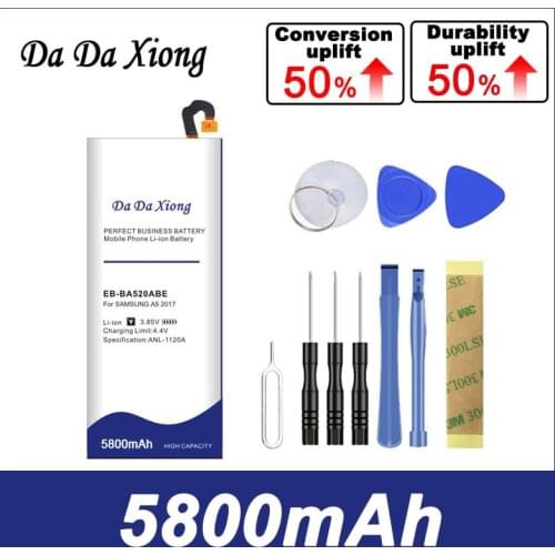 5100mAh High Quality Battery for Samsung A5 2017 A520 SM-A520D SM-A520S SM-A520K SM-A520L SM-A520F EB-BA520ABE Battery
