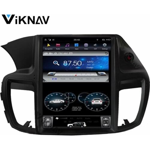 Vertical screen car GPS navigation auto multimedia player radio for HONDA ACCORD 9 2012-2017 stereo DVD player 12.1 inch