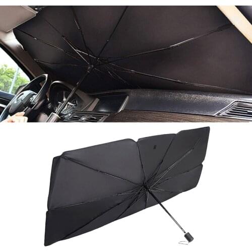 Car Umbrella Sunshade Cover Foldable for Windshield,Block Heat UV Rays,2 Size Optional