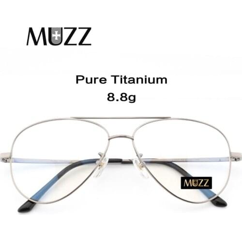 Pure Titanium Prescription Frame Pilot Men Oversize Eye Glasses Frame Optical Myopia Eyeglasses High-quality Frame for Women