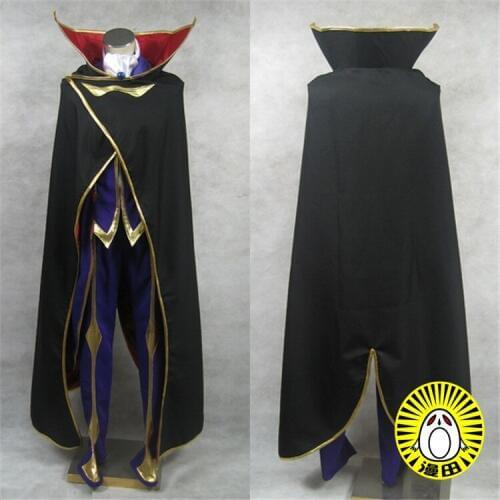 Cosplaylegend Code Geass Lelouch of the Rebellion Lelouch Lamperouge Zero Cosplay Costume custom made